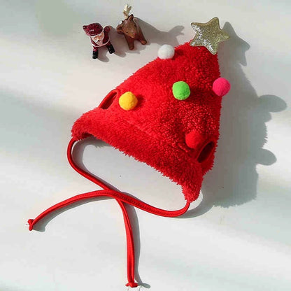 Festive Holiday Pet Hat & Scarf Set – Cute Christmas Costume for Dogs & Cats | Xmas Pet Photo Gift