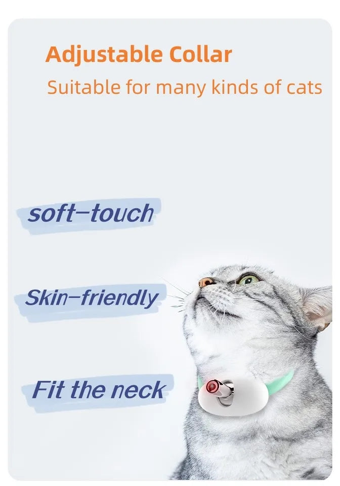 Cat laser head collar stick toy