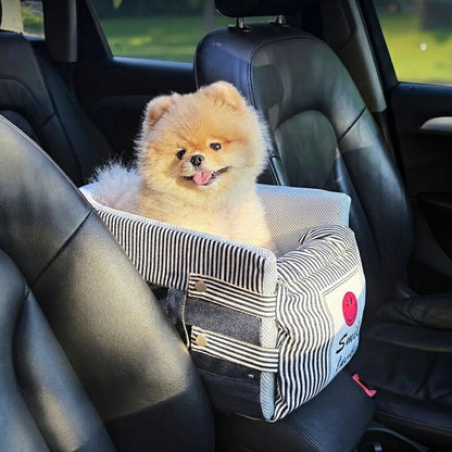 Central Car Dog Seat – Console Dog Booster Seat & Car Centre Seat for Small Dogs & Cats