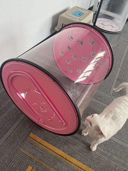 Transparent Cat Walking Roller Ball – Outdoor Cat Exercise Wheel & Safe Walking Bubble Carrier