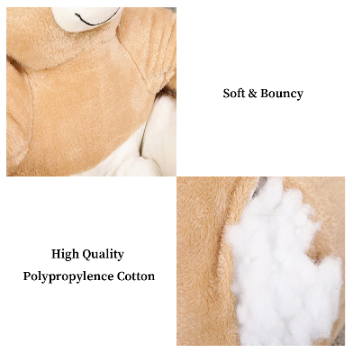 Ultra-Soft Teddy Bear Plush Pet Bed - Warm & Snuggly