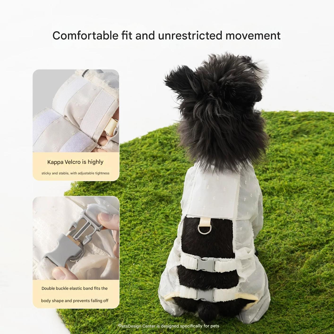 Protective Anti-Dust Dog Pants with Integrated Booties