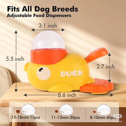 Interactive Duck Design Pet Feeder – Slow Food Dispenser for Dogs & Cats | Fun Anti-Gulping Pet Gift
