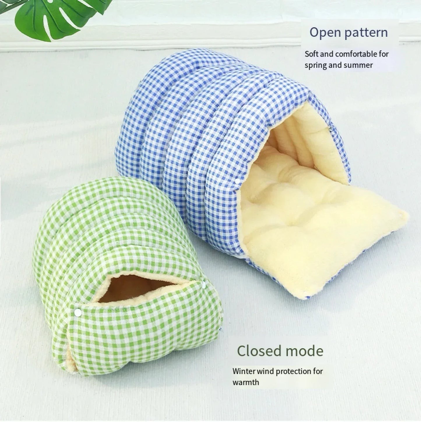 Cozy Cave Pet Bed with Washable Cover - Secure Hideaway