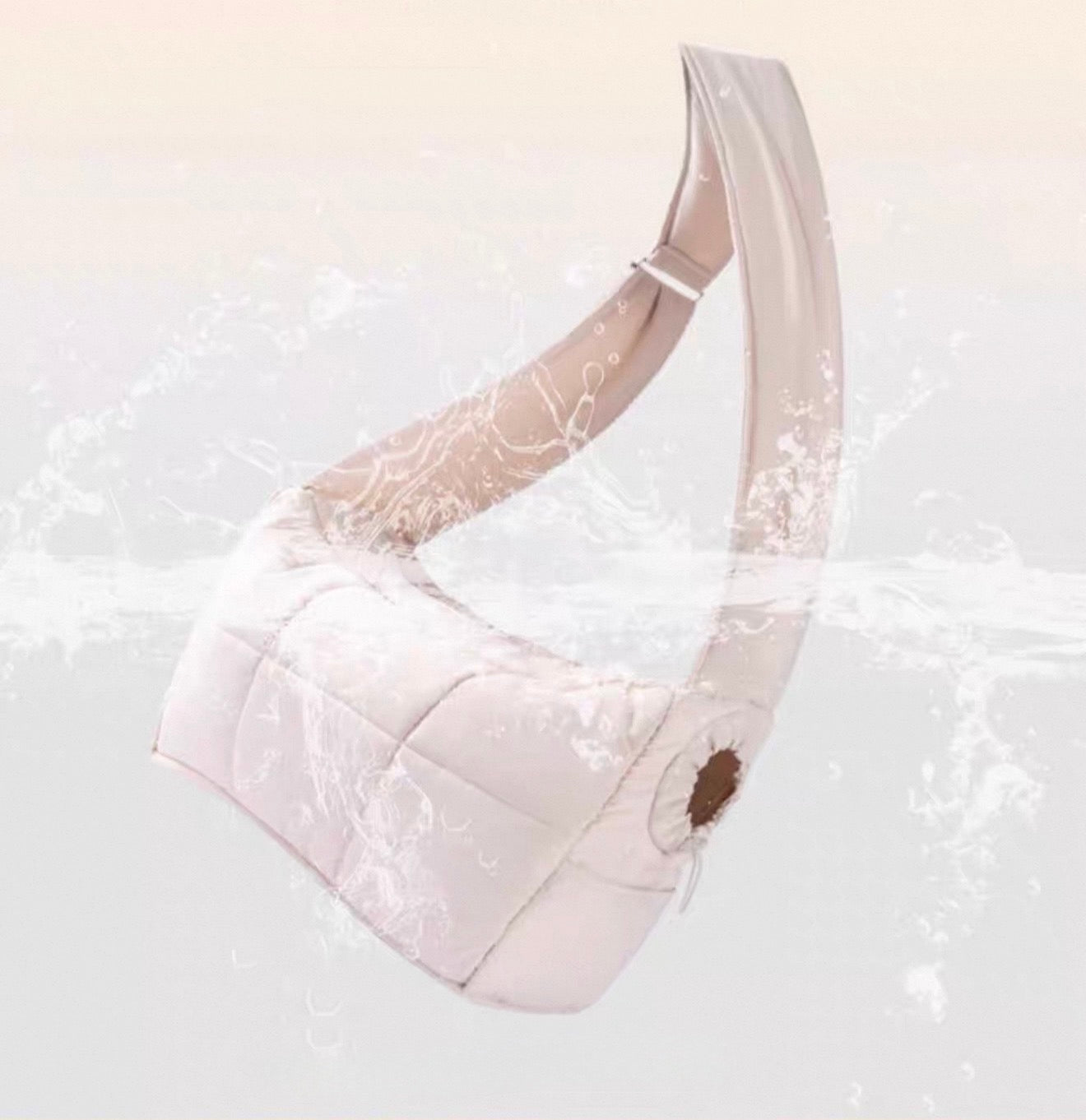 Luxury Quilted Pet Carrier Bag - Minimalist & Travel Friendly