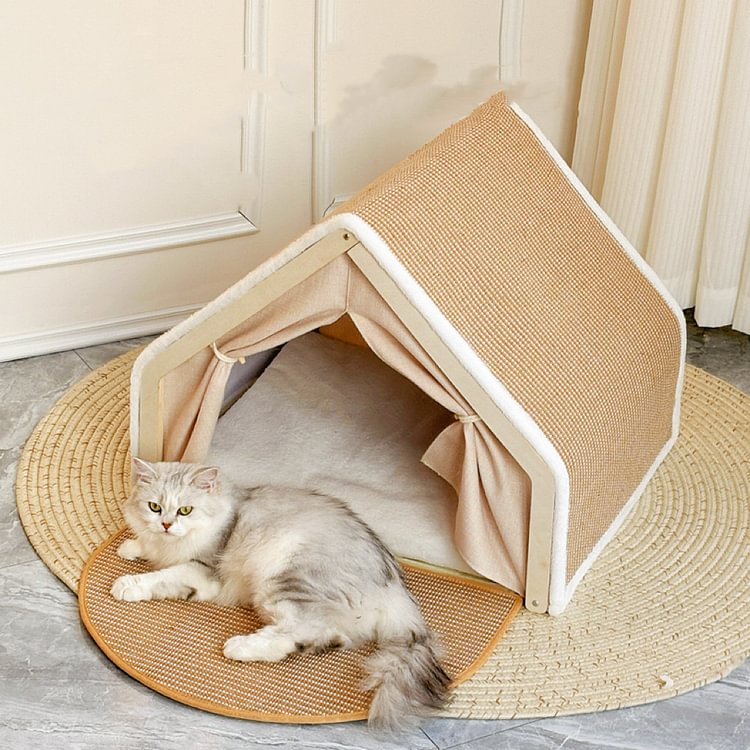 Cat House, Cat Scratchers with Sisal Scratching Board