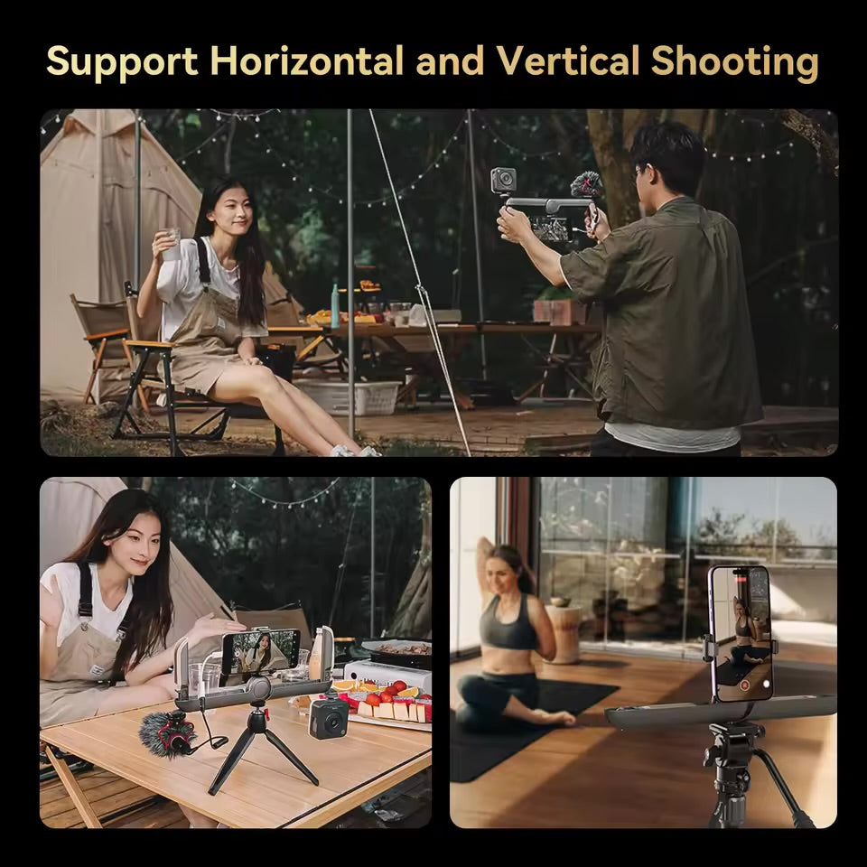 Smartphone Video Rig Case Stabilizer Tripod Mount for iPhone