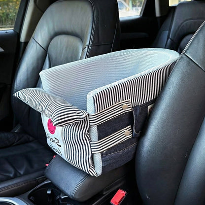 Central Car Dog Seat – Console Dog Booster Seat & Car Centre Seat for Small Dogs & Cats