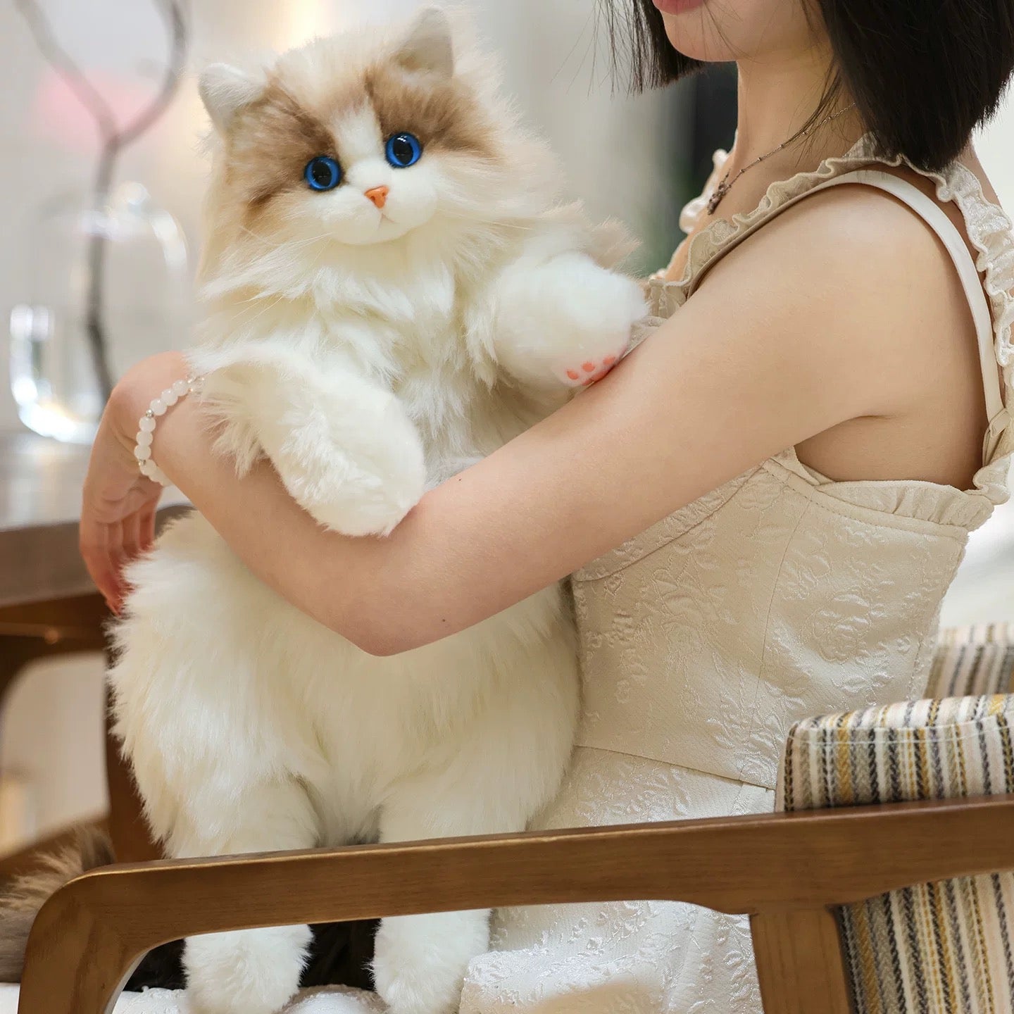 Cute Kitten Plush Backpack