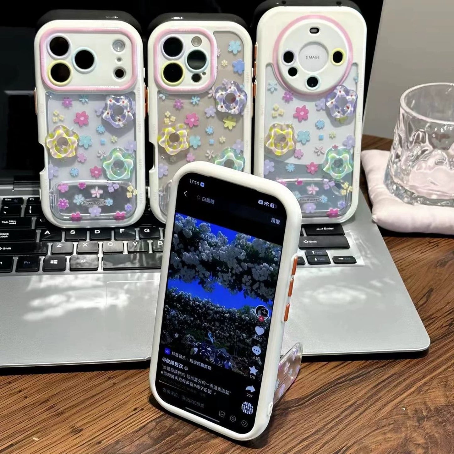 Cute flowers star iPhone Case