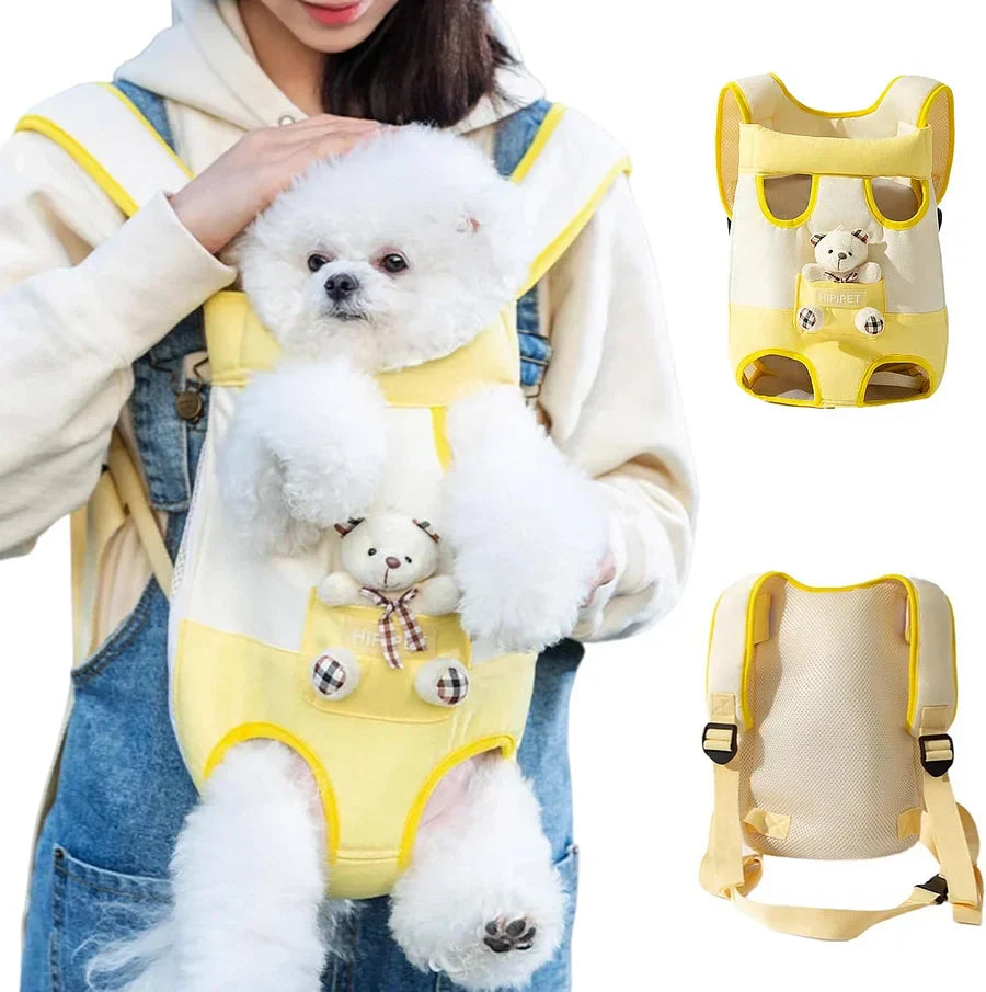 Cute Cartoon Front-Facing Pet Carrier Backpack