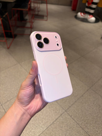 MagSafe Silicone iPhone Case with Sliding Lens Cover - Camera Protection