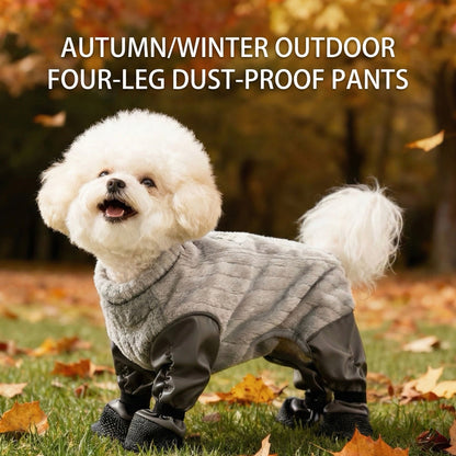 Four-Leg Dust-Proof Pants for Dogs & Cats – Pet Anti-Dust Leg Covers for Indoor & Outdoor Use