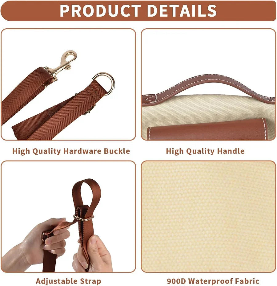 Classic Breathable Dog Carrier Tote - Travel Essential