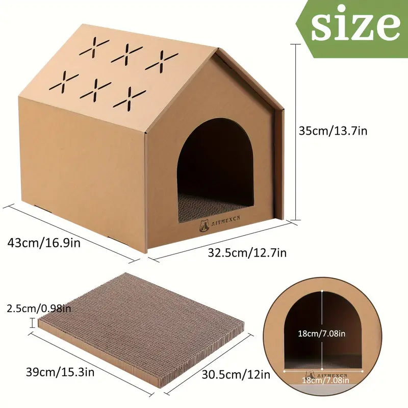 Cat scratching House , cutier store