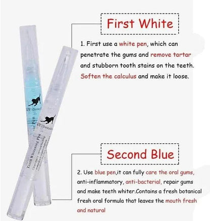 Cat & Dog Toothbrush Pen Repairing Kit, Pet Teeth Cleaning Pen for Dental Care, - Cutier Store