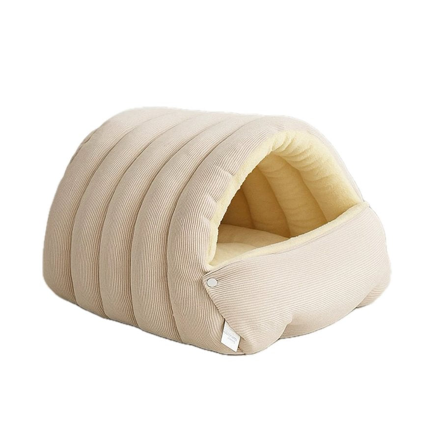 Cozy Cave Pet Bed with Washable Cover - Secure Hideaway
