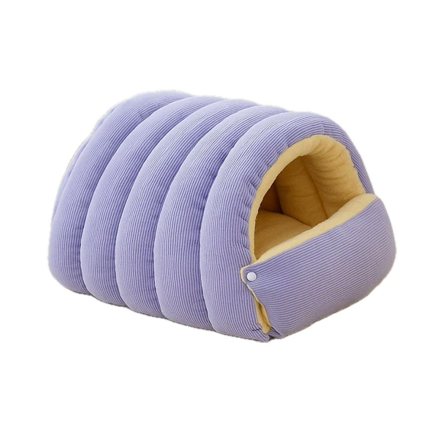 Cozy Cave Pet Bed with Washable Cover - Secure Hideaway