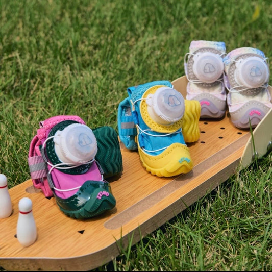 LED Light-Up Winter Dog Shoes - Visibility & Warmth (4 Pcs)