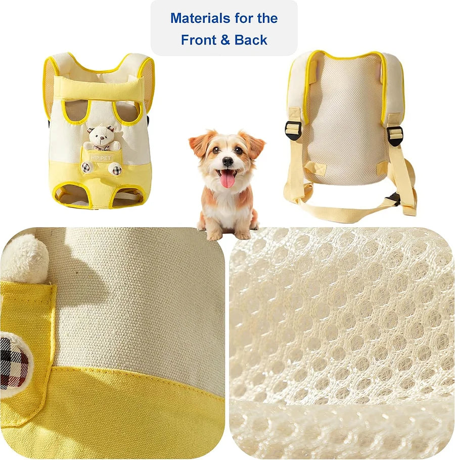 Cute Cartoon Front-Facing Pet Carrier Backpack