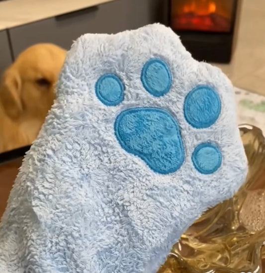 Pet Towel Gloves with Bath Shampoo