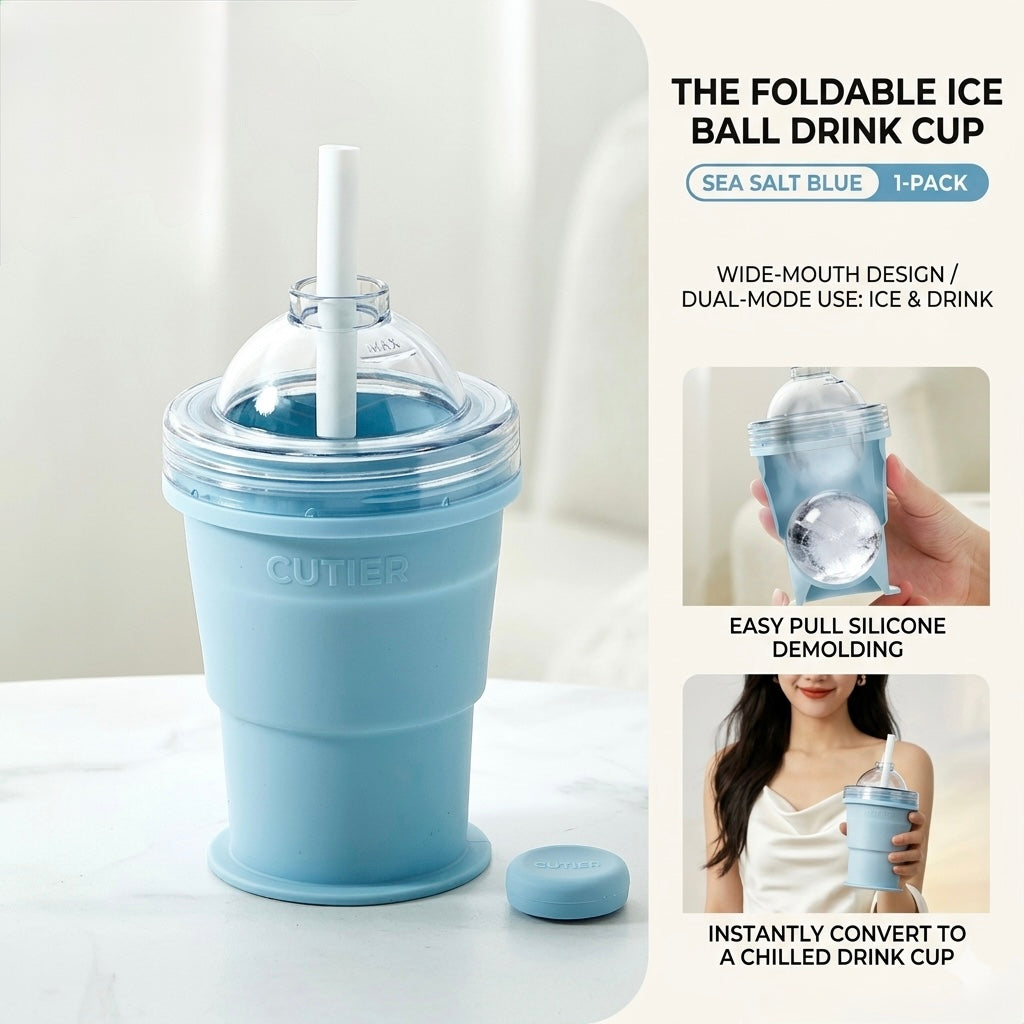 Foldable Ice Ball Drink Cup