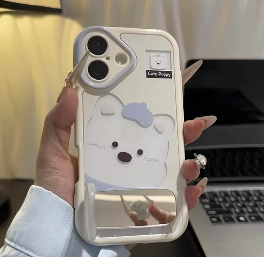 Cute cherry bear puppy iPhone stand Case