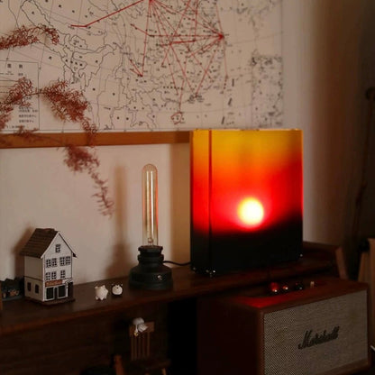 Cozy Sunset Glow Wall Lamp – No-Drill Warm Sunset Ambiance LED Light for Home Decor