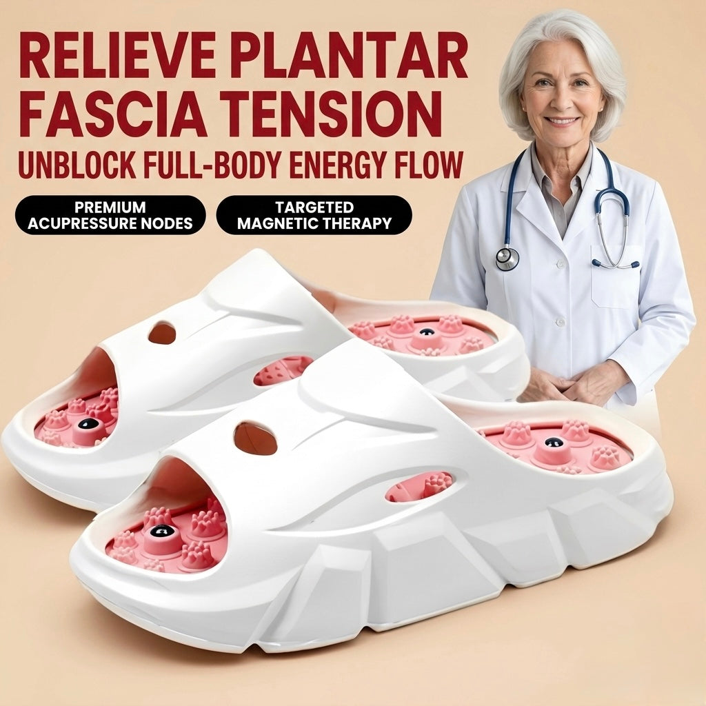 Acupressure plate foot massage slippers