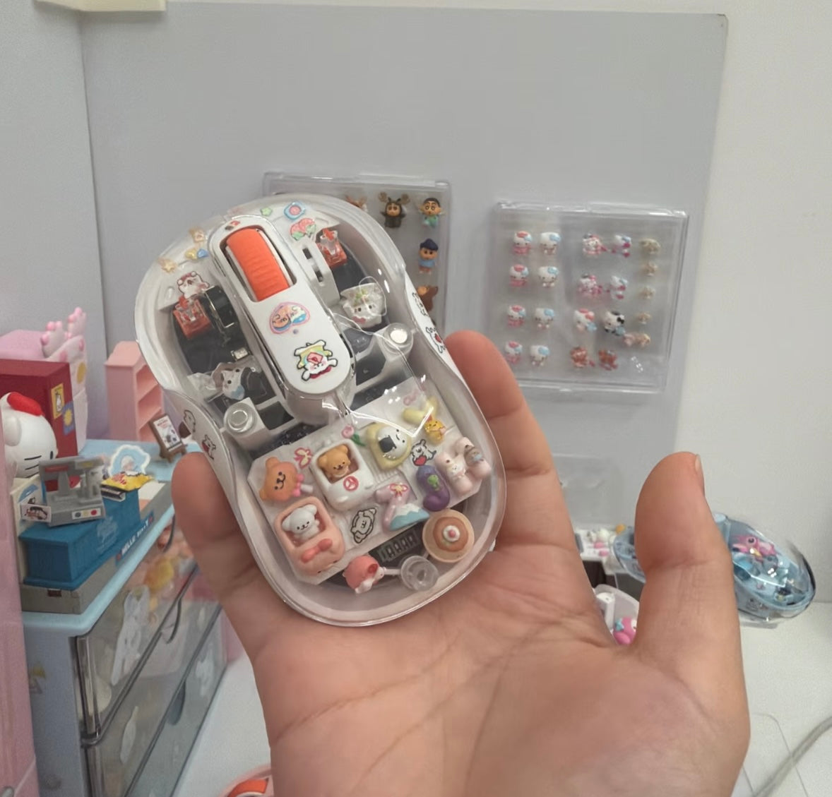 Maltese Puppy wireless transparent mouse