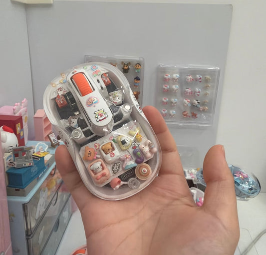 Maltese Puppy wireless transparent mouse