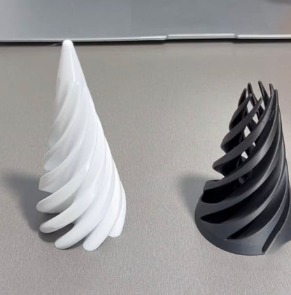 3D White Black Spiral Toy – Mesmerising Optical Illusion Fidget & Sensory Toy