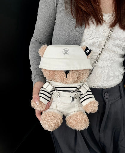Teddy Bear Plush Doll Cup – Kawaii Cute Stuffed Bear Mug for Hot & Cold Drinks