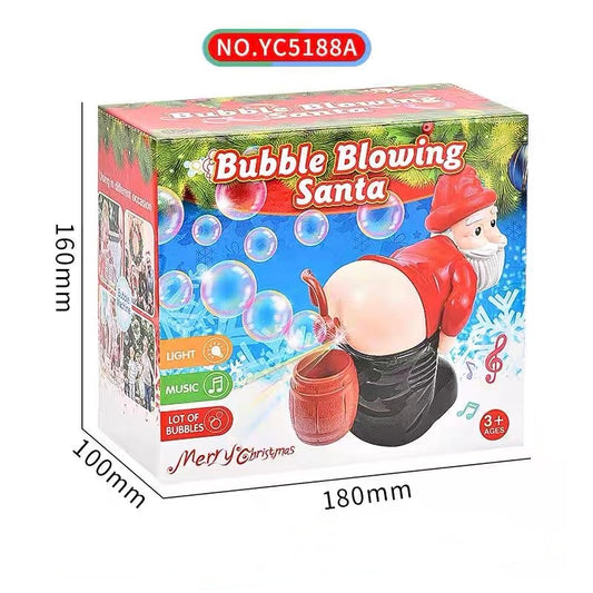Funny Bubble Blowing Santa