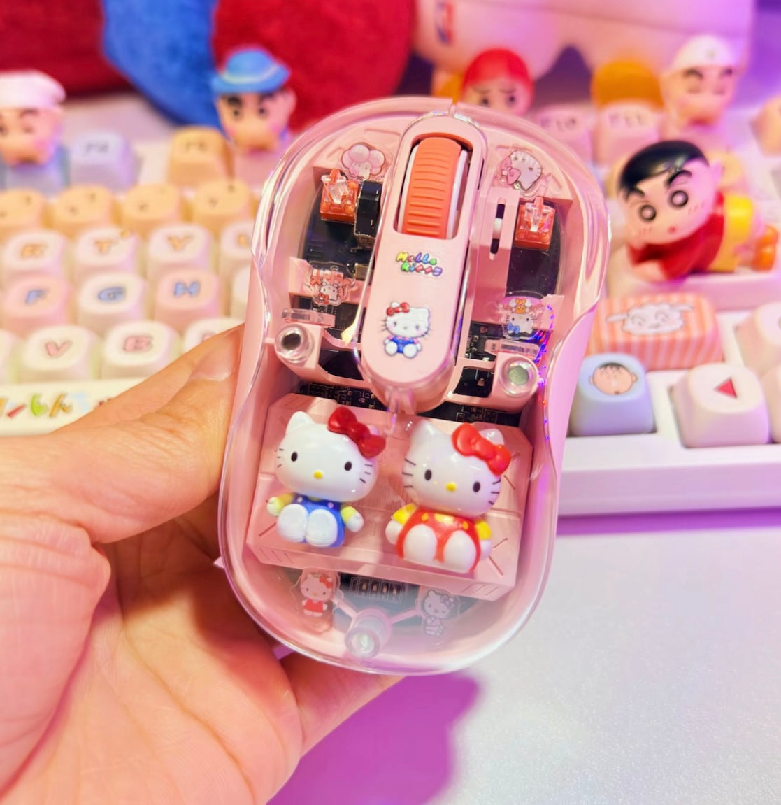 Cute 3D Kitty Design wireless mouse
