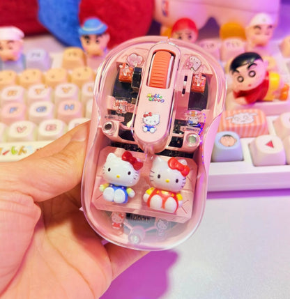 Cute 3D Kitty Design wireless mouse