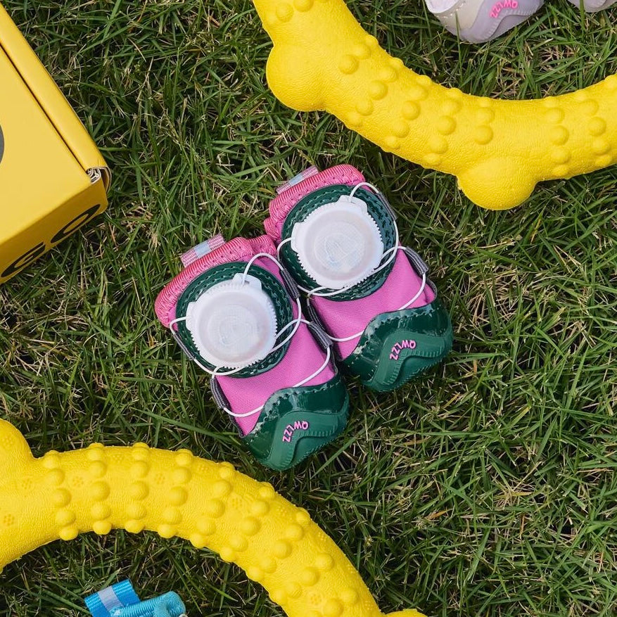 LED Light-Up Winter Dog Shoes - Visibility & Warmth (4 Pcs)