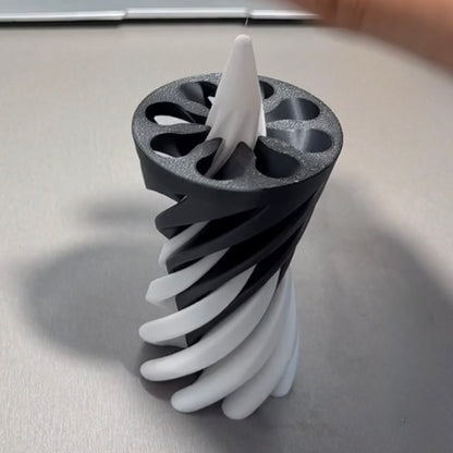 3D White Black Spiral Toy – Mesmerising Optical Illusion Fidget & Sensory Toy
