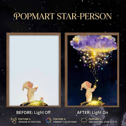 Starry Nightlight Picture Frame – LED Glowing Photo Frame for Bedroom & Aesthetic Room Decor