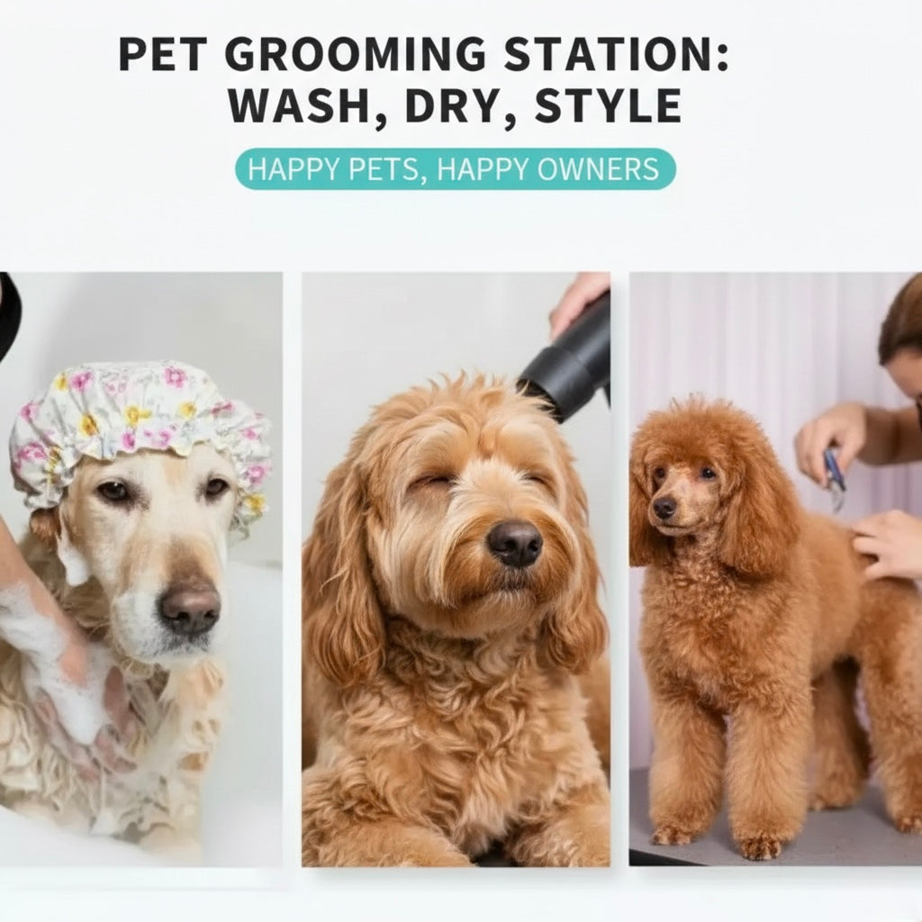 Pet Grooming Restraint Rope - Adjustable Bath Leash with Suction Cup for Dogs & Cats