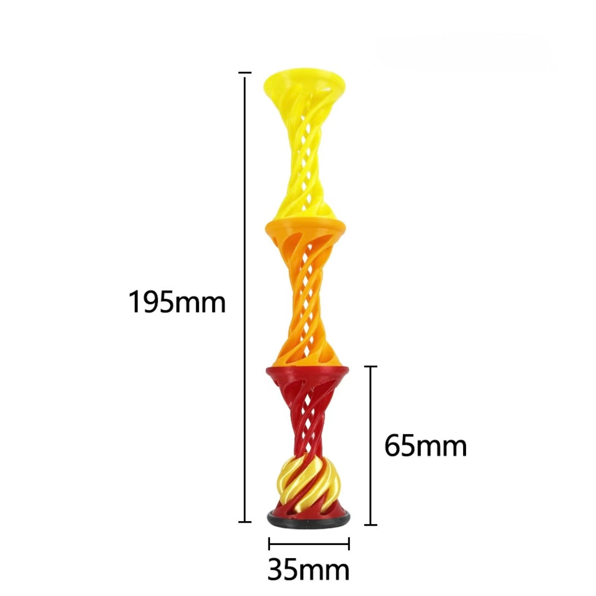 3D Printed Rainbow Spiral Toy