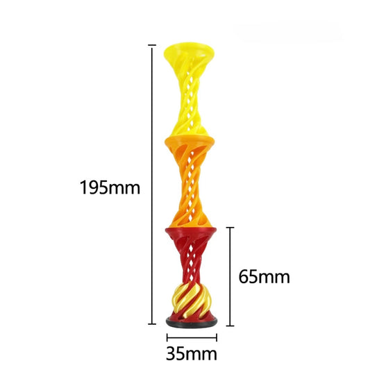 3D Printed Rainbow Spiral Toy
