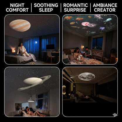Starry Sky Nightlight Projector – Galaxy LED Star Projector for Bedroom & Kids Room