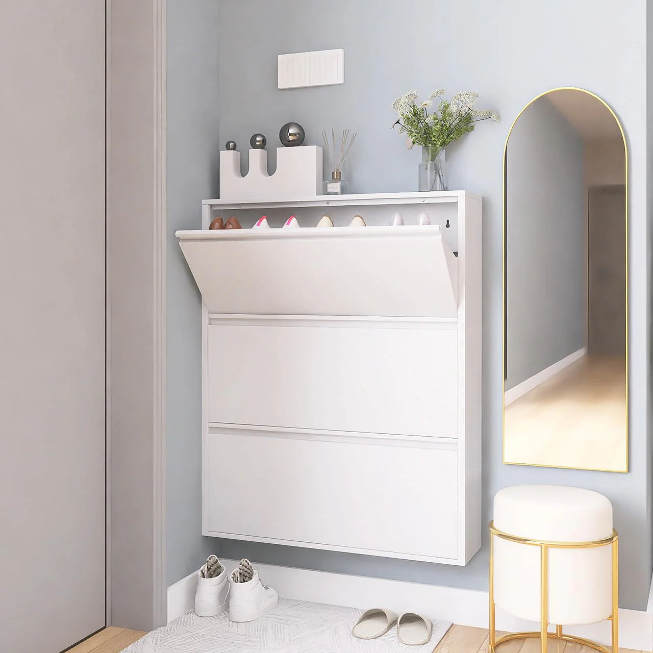 Modern Shoe Cabinet with drawers