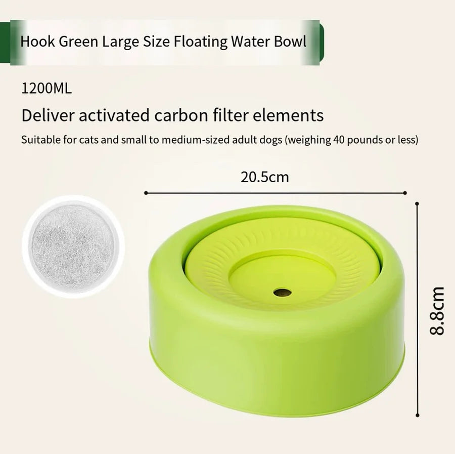 Pet anti splash water bowl