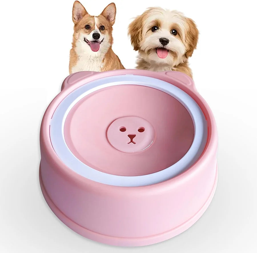 Pet anti splash water bowl