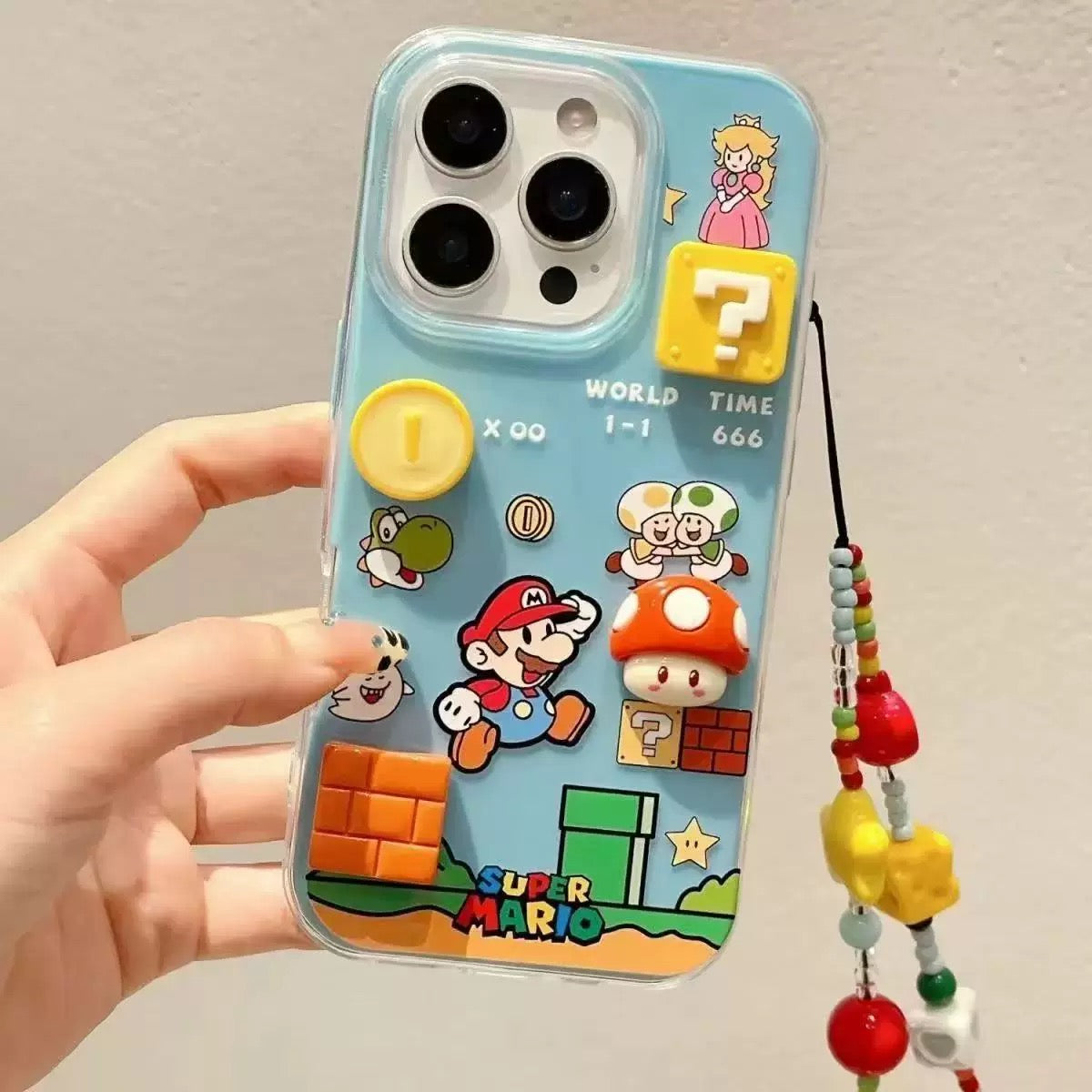 Cartoon Mario game iPhone Case