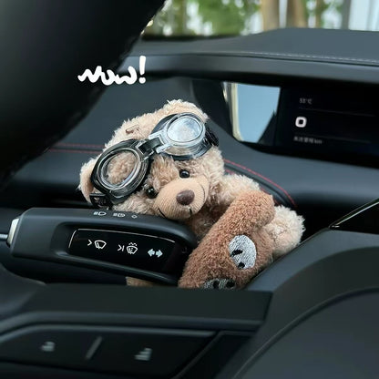 Cute bear doll, detail view of its design