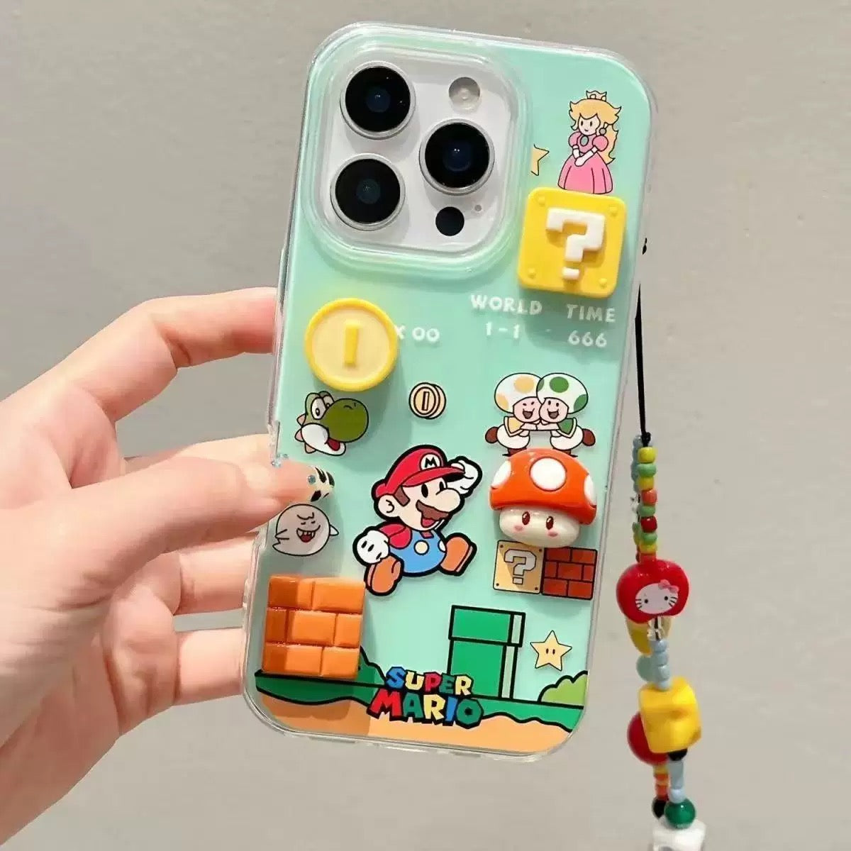Cartoon Mario game iPhone Case