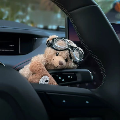 Bear car decoration: a cute bear doll for your car interior